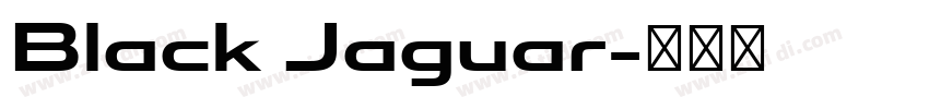 Black Jaguar字体转换